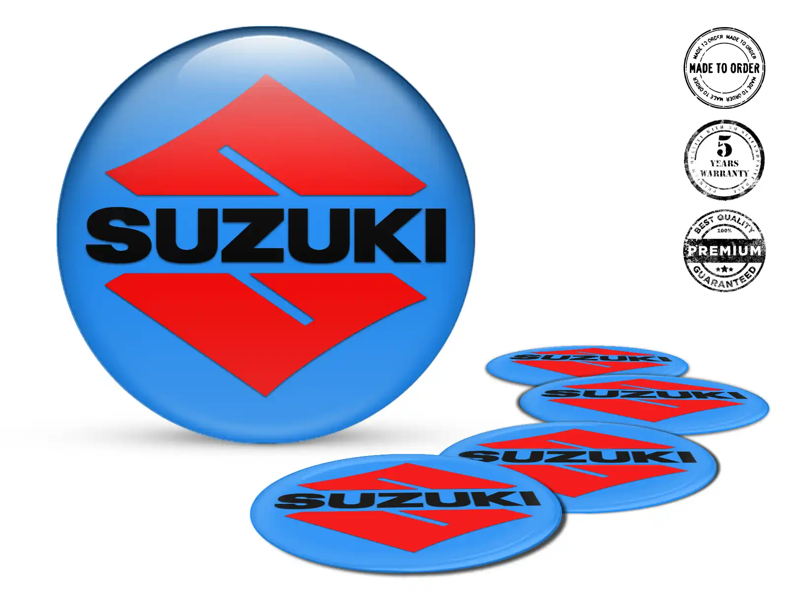 Suzuki Individuelle Dome Sticker Harzembleme für Räder